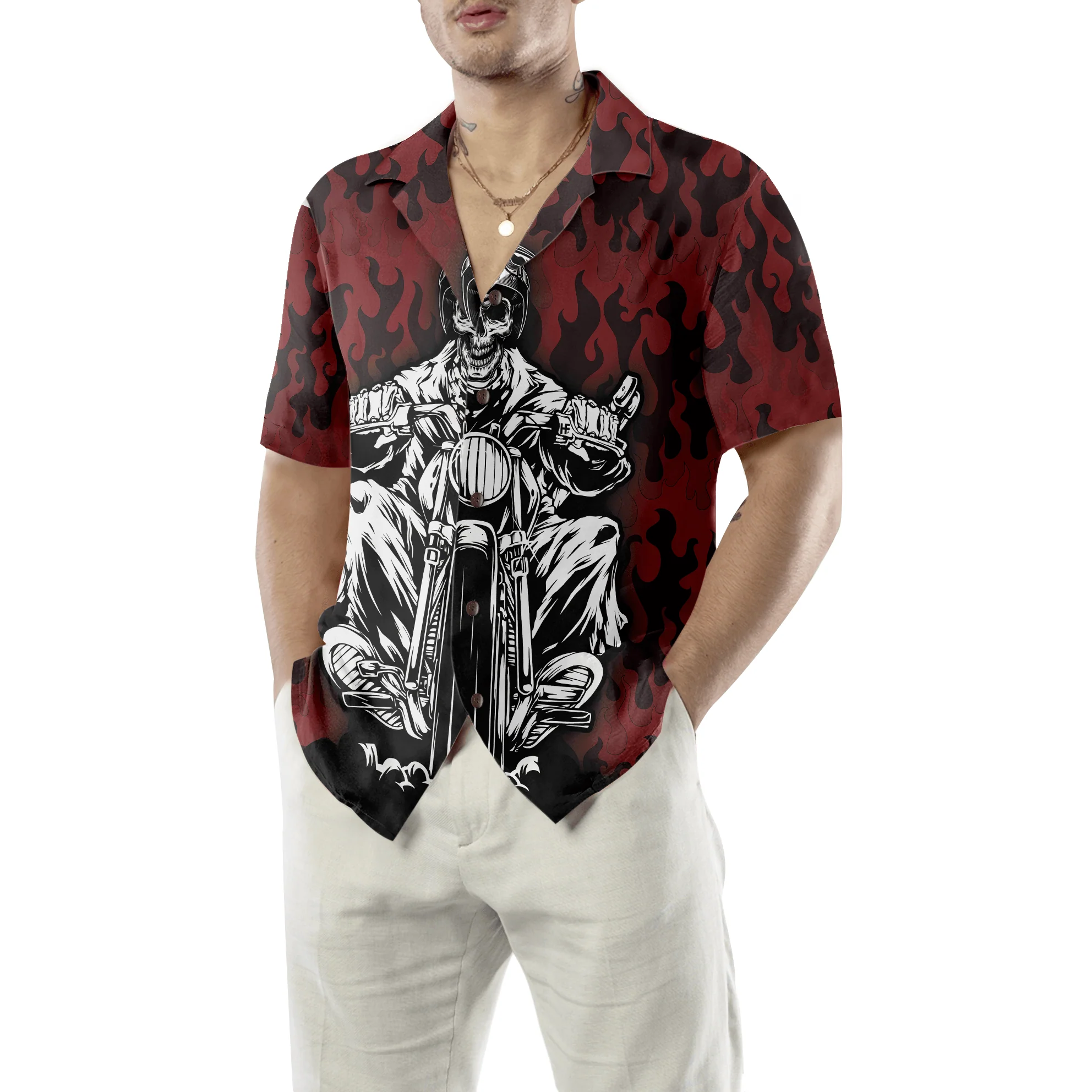 Don't Touch My Motorbike Hawaiian Shirt, Colorful Summer Aloha Shirt For Men Women, Perfect Gift For Friend, Family, Husband, Wife - Image 7