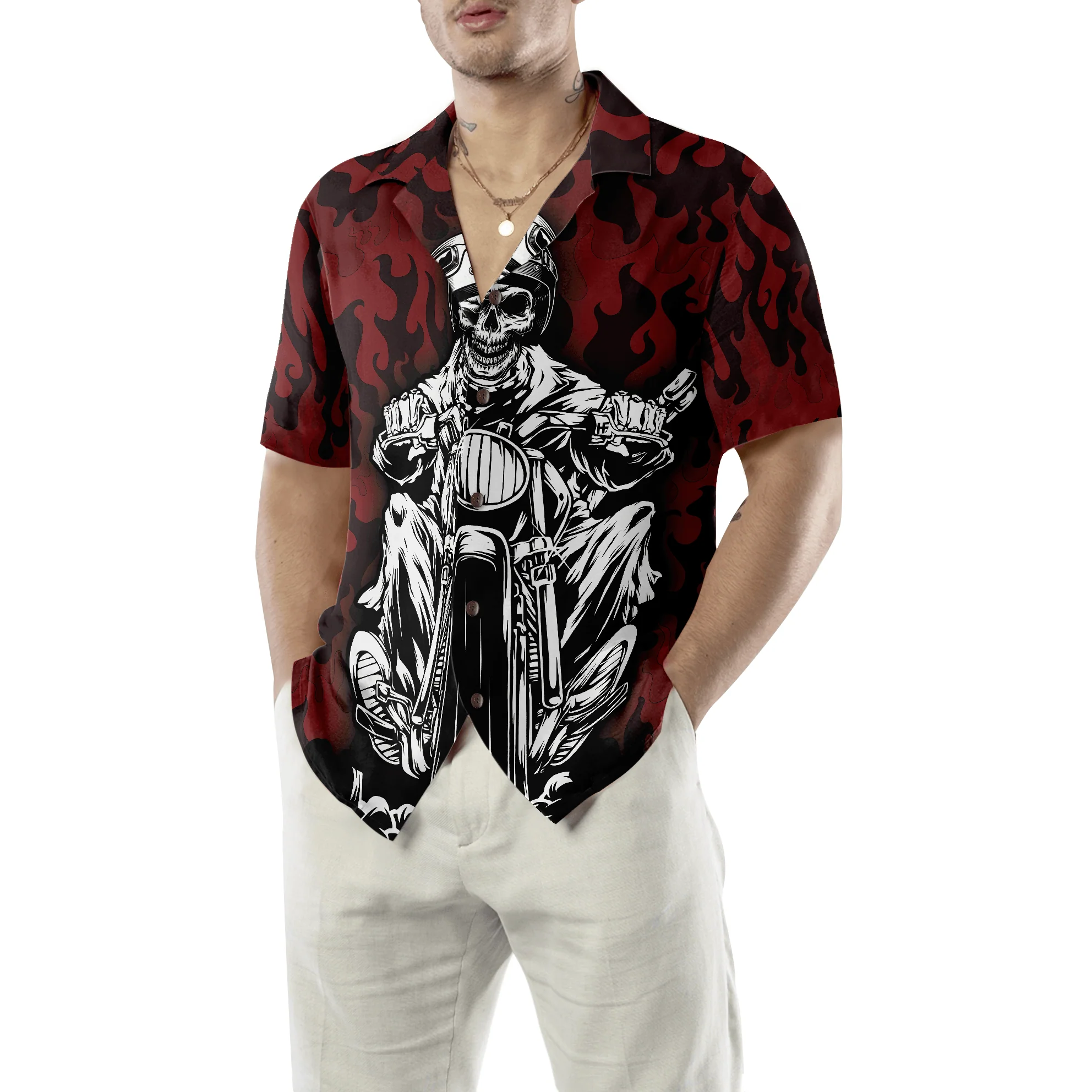 Don't Touch My Motorbike Hawaiian Shirt, Colorful Summer Aloha Shirt For Men Women, Perfect Gift For Friend, Family, Husband, Wife - Image 8