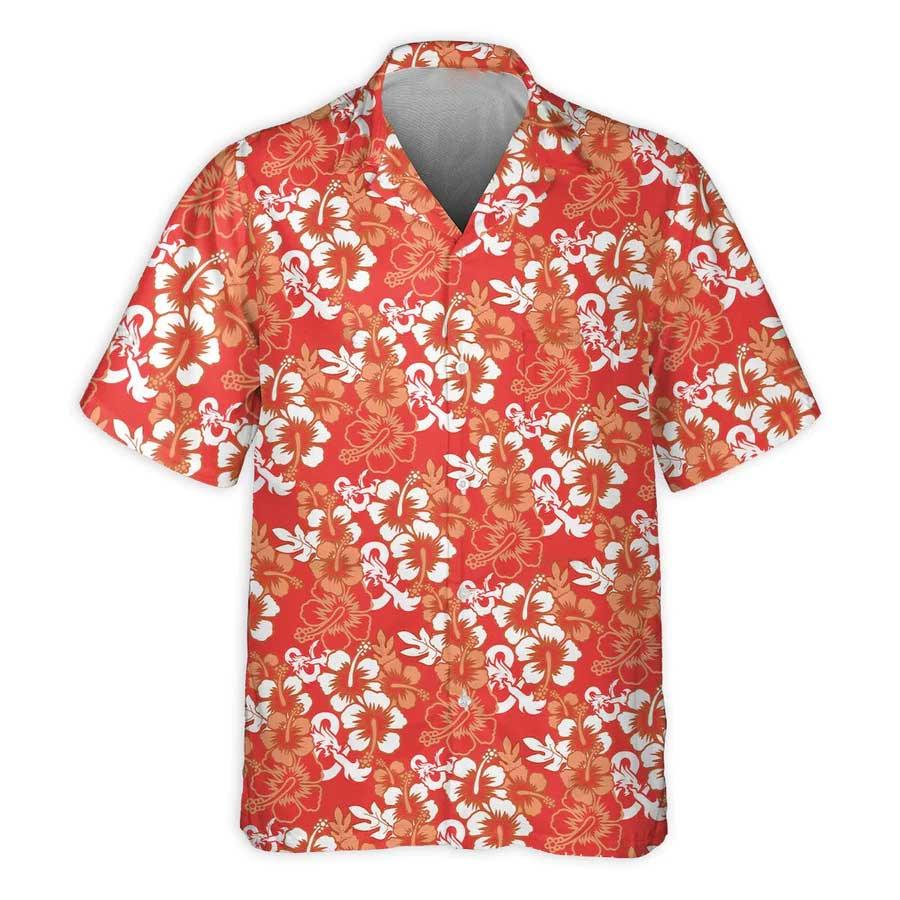 Dragon Aloha Hawaiian Shirt For Summer, Dragon Hibiscus Pattern Red Hawaiian Shirts Outfit For Men Women, Dragon Lovers - Image 3