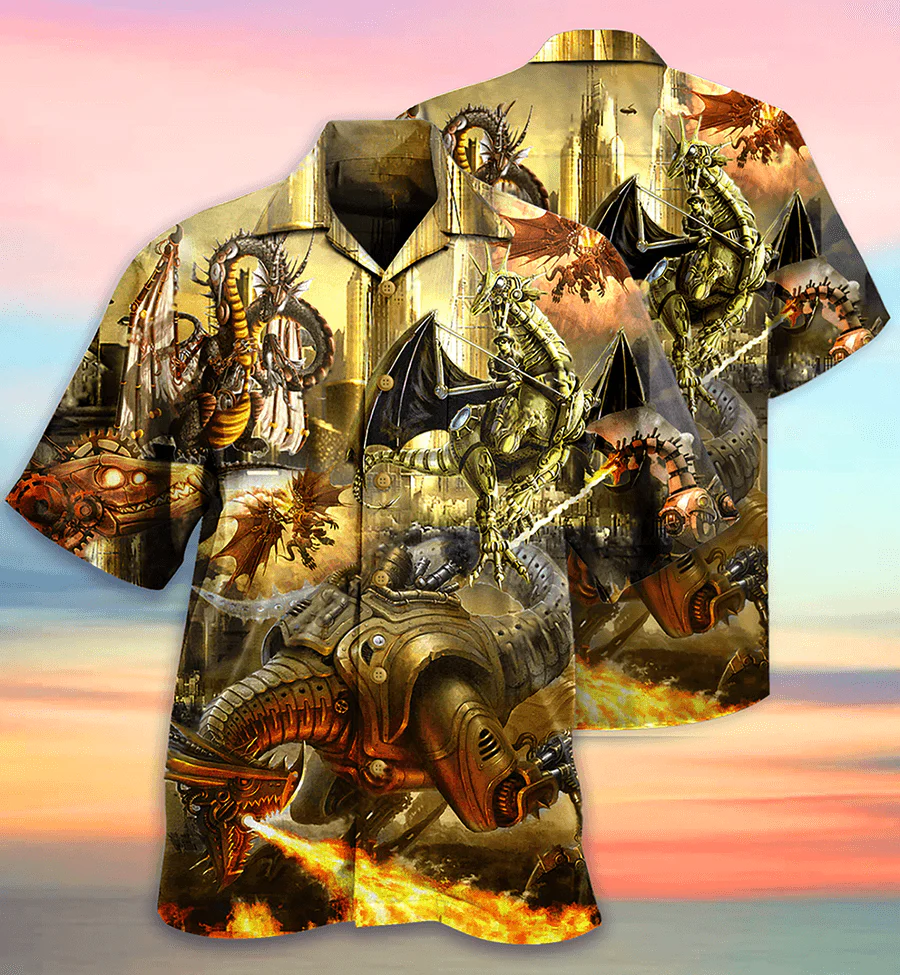 Dragon Aloha Hawaiian Shirt For Summer, Dragon Metal Love Life Amazing Hawaiian Shirts Outfit For Men Women, Dragon Lovers - Image 2