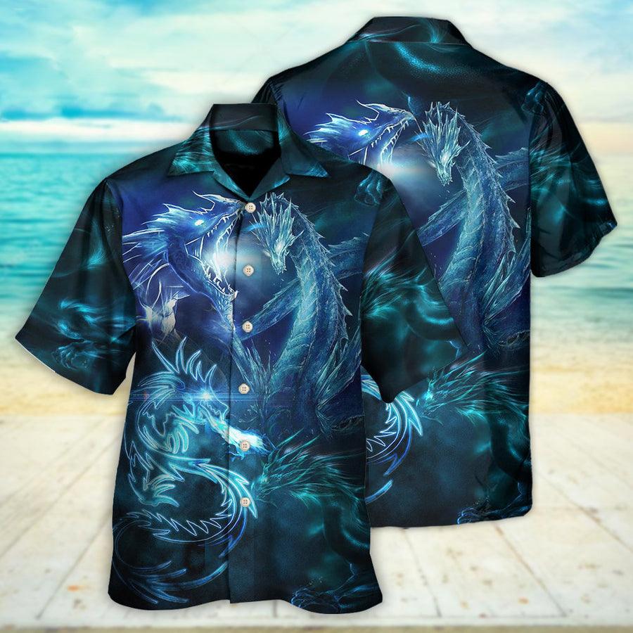 Dragon Aloha Hawaiian Shirt For Summer, Dragon Neon Lighting Bright Led Hawaiian Shirts Outfit For Men Women, Dragon Lovers - Image 3