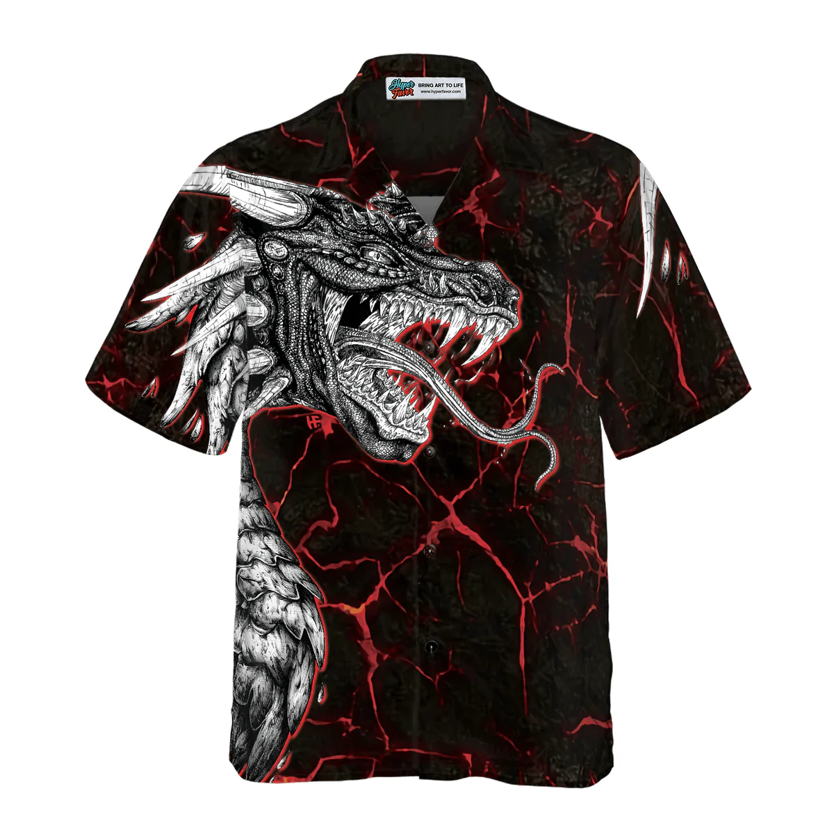Dragon Hawaiian Shirt - Great Dragon Hawaiian Shirt - Perfect Gift For Husband, Boyfriend, Friend, Family - Image 3