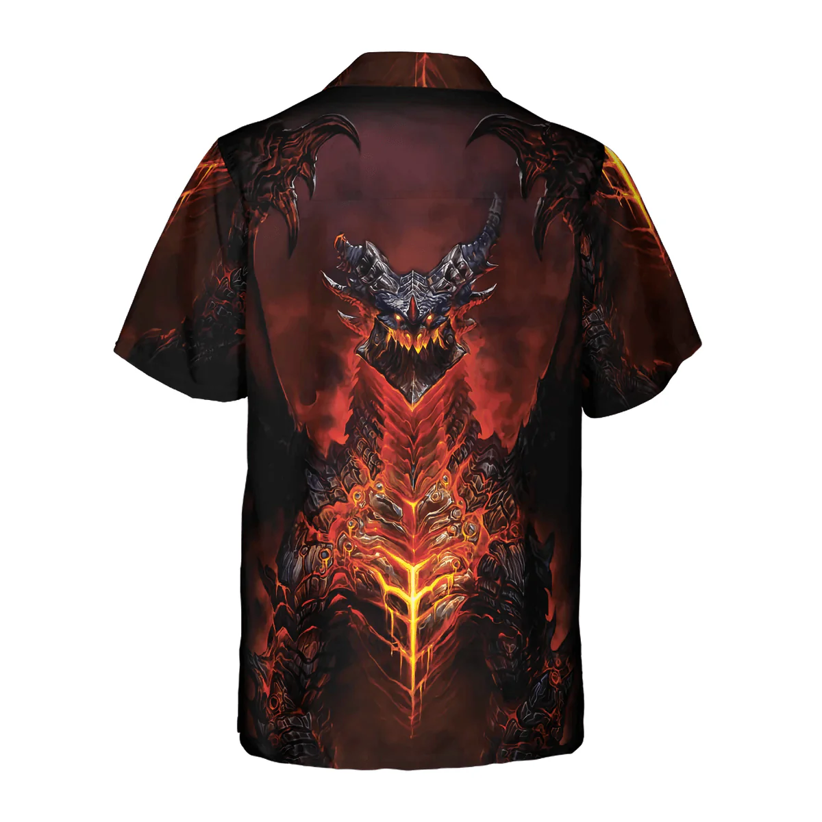 Dragon Hawaiian Shirt - Volcanic Dragon Chest Hawaiian Shirt - Perfect Gift For Husband, Boyfriend, Friend, Family - Image 2