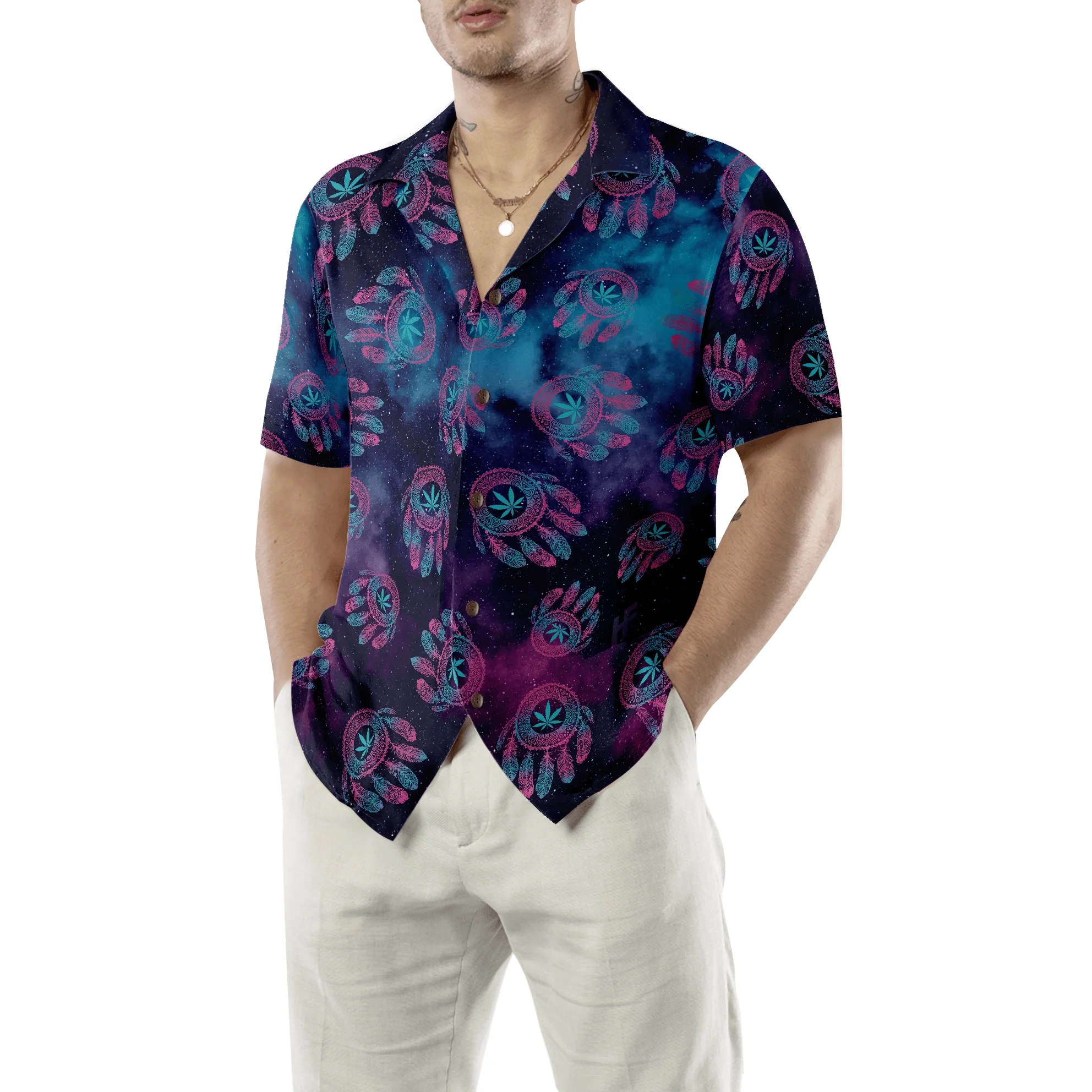 Dreamcatcher Weed Hawaiian Shirt, Funny Fishing, Colorful Summer Aloha Shirt For Men Women, Perfect Gift For Friend, Team, Family - Image 5