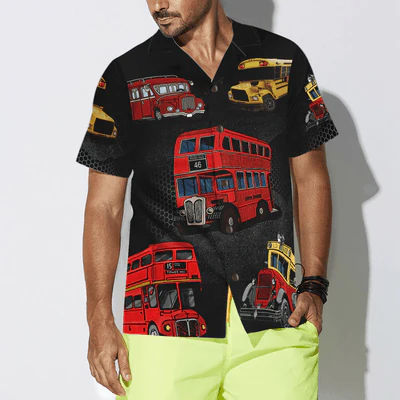 Driver Hawaiian Shirt - I'm Driving At Night Bus Driver Aloha Shirt For Men - Gift For Driver, Husband, Boyfriend, Family, Friends - Image 4