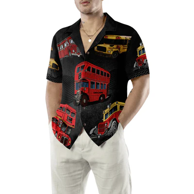 Driver Hawaiian Shirt - I'm Driving At Night Bus Driver Aloha Shirt For Men - Gift For Driver, Husband, Boyfriend, Family, Friends - Image 5