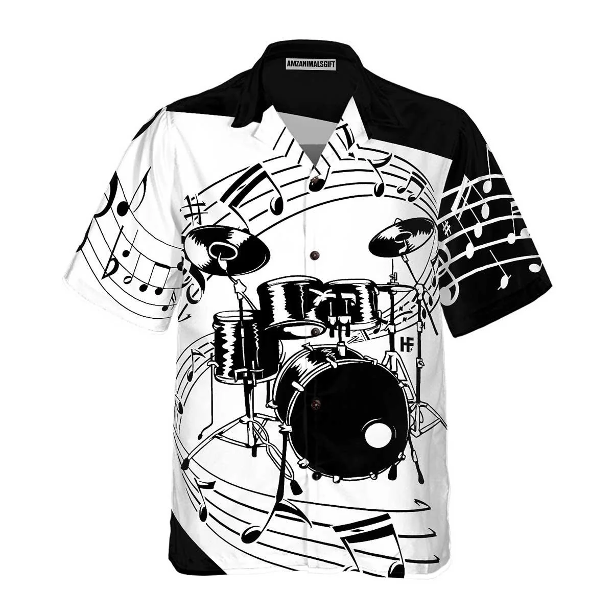 Drums For Music Hawaiian Shirt, Colorful Summer Aloha Shirt For Men Women, Perfect Gift For Husband, Wife, Friend, Family, Music Lovers - Image 2