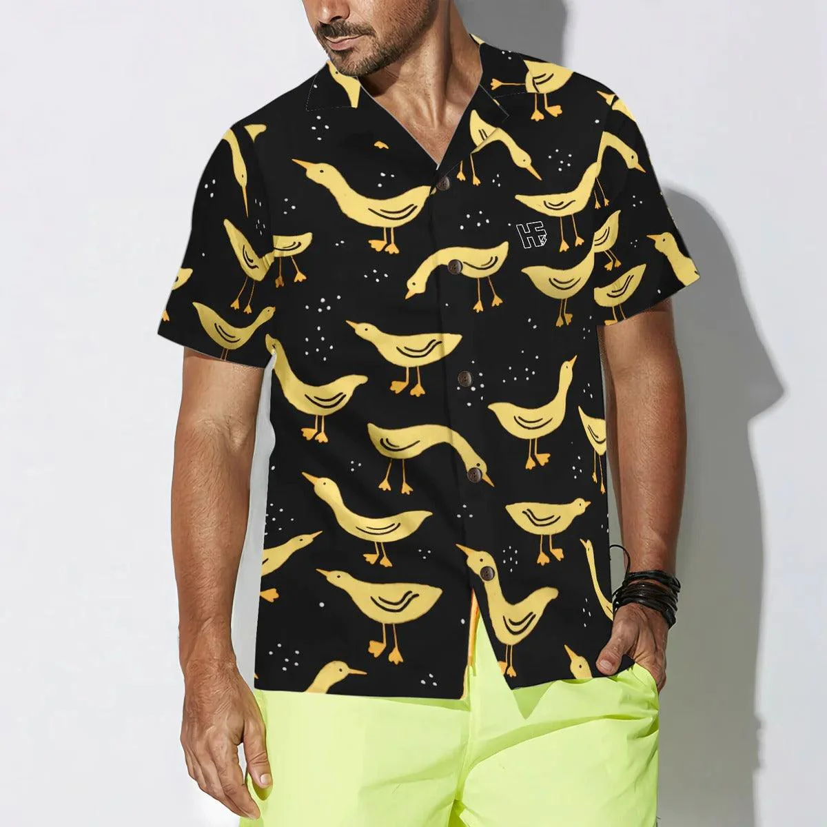 Duck Hawaiian Shirt, Ducks In Darkness Aloha Shirt For Men Women - Perfect Gift For Duck Lovers, Husband, Boyfriend, Friend, Family - Image 5
