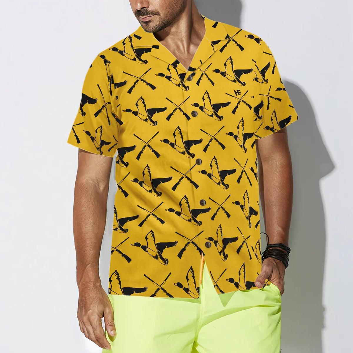 Duck Hawaiian Shirt, Hunting With Guns & Ducks Aloha Shirt For Men Women - Perfect Gift For Duck Lovers, Husband, Boyfriend, Friend, Family - Image 2