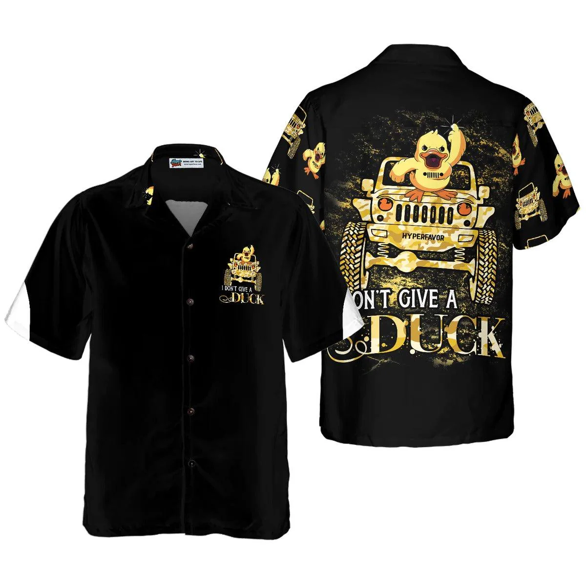 Duck Hawaiian Shirt, I Don't Give A Duck Aloha Shirt For Men Women - Perfect Gift For Duck Lovers, Husband, Boyfriend, Friend, Family - Image 2