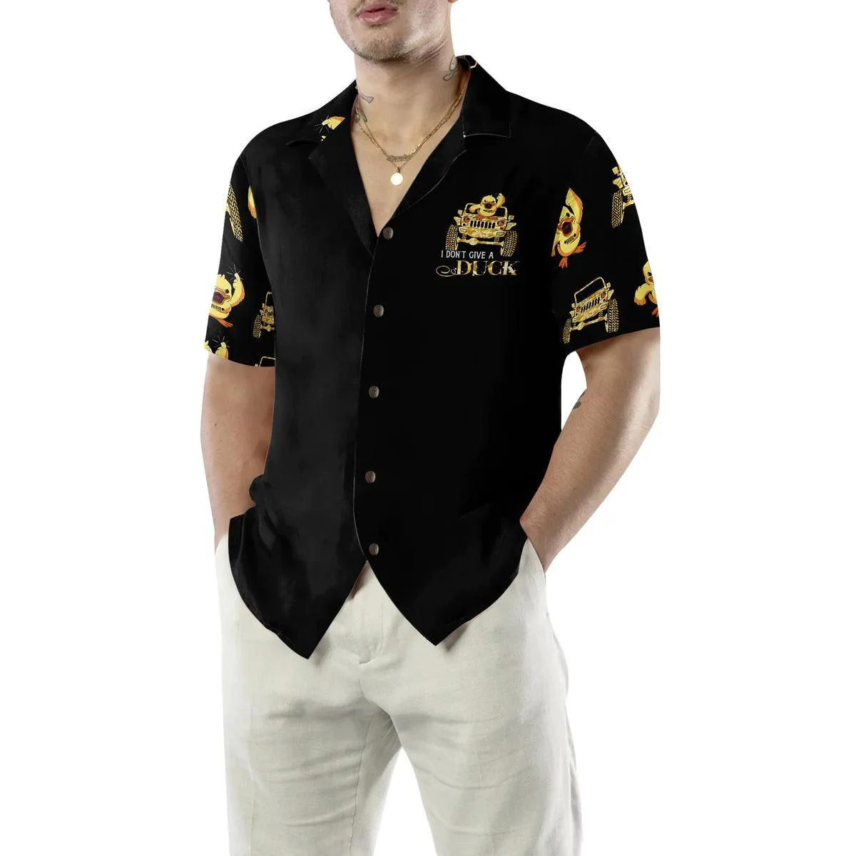 Duck Hawaiian Shirt, I Don't Give A Duck Aloha Shirt For Men Women - Perfect Gift For Duck Lovers, Husband, Boyfriend, Friend, Family - Image 5