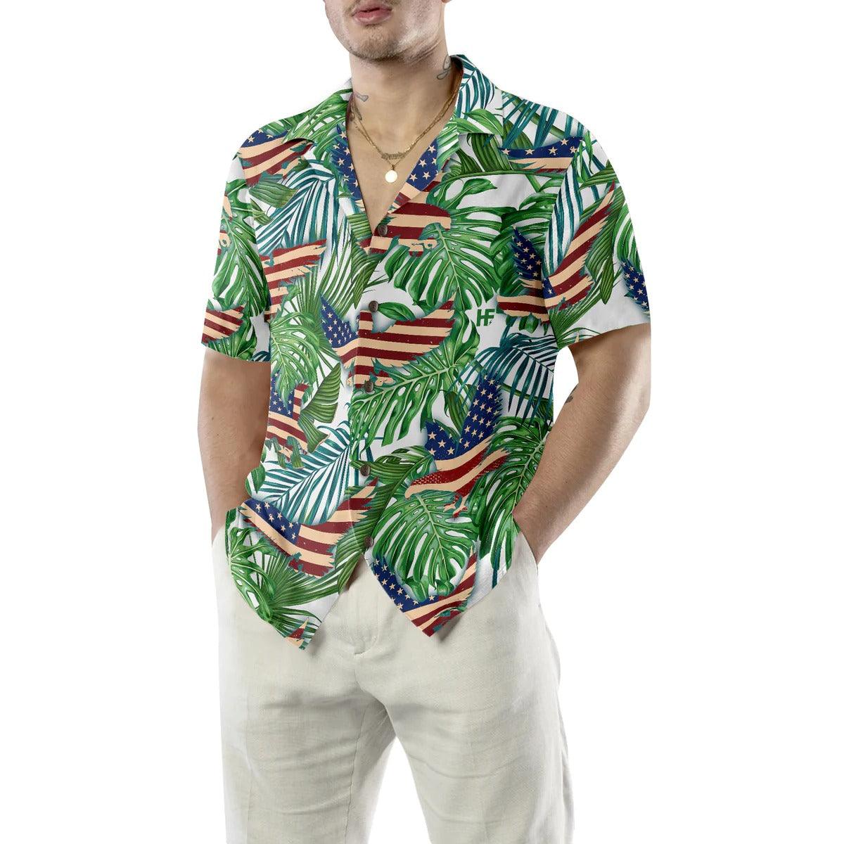Eagle Hawaiian Shirt, Tropical American Eagle Aloha Shirt For Men - Perfect Gift For Husband, Boyfriend, Friend, Family - Image 5