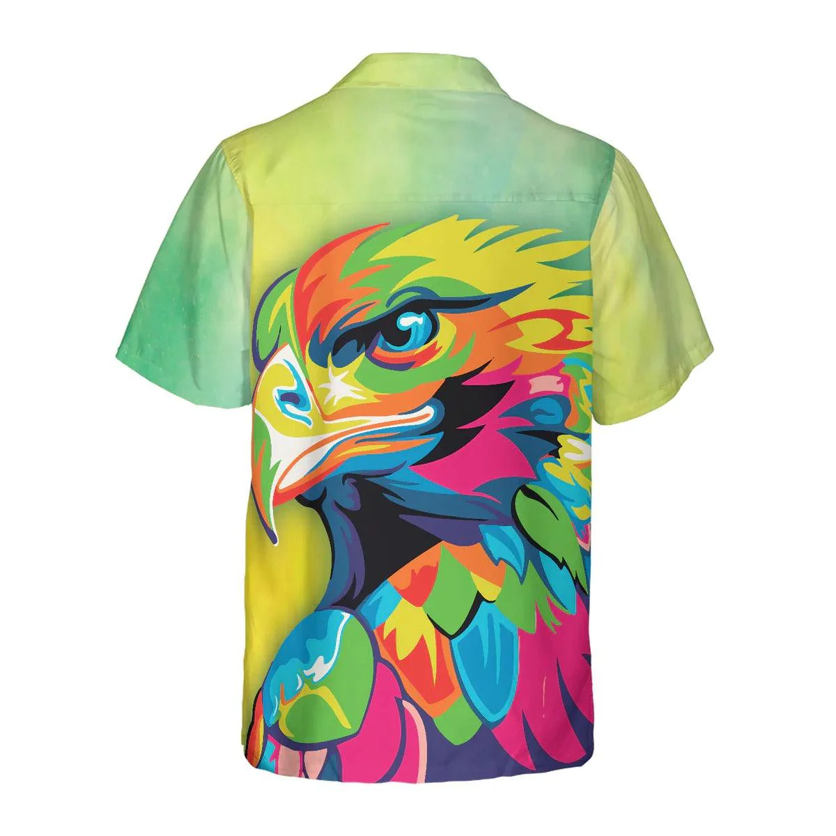 Eagle Hawaiian Shirt, Vibrant American Eagle Aloha Shirt For Men - Perfect Gift For Husband, Boyfriend, Friend, Family - Image 2