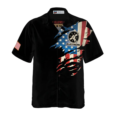 Electrician Hawaiian Shirt, Electrician My Craft Allows Me To Fix Anything Aloha Shirt For Men - Perfect Gift For Electrician, Friend, Family - Image 2
