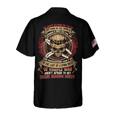 Electrician Hawaiian Shirt, Electrician My Craft Allows Me To Fix Anything Aloha Shirt For Men - Perfect Gift For Electrician, Friend, Family - Image 3