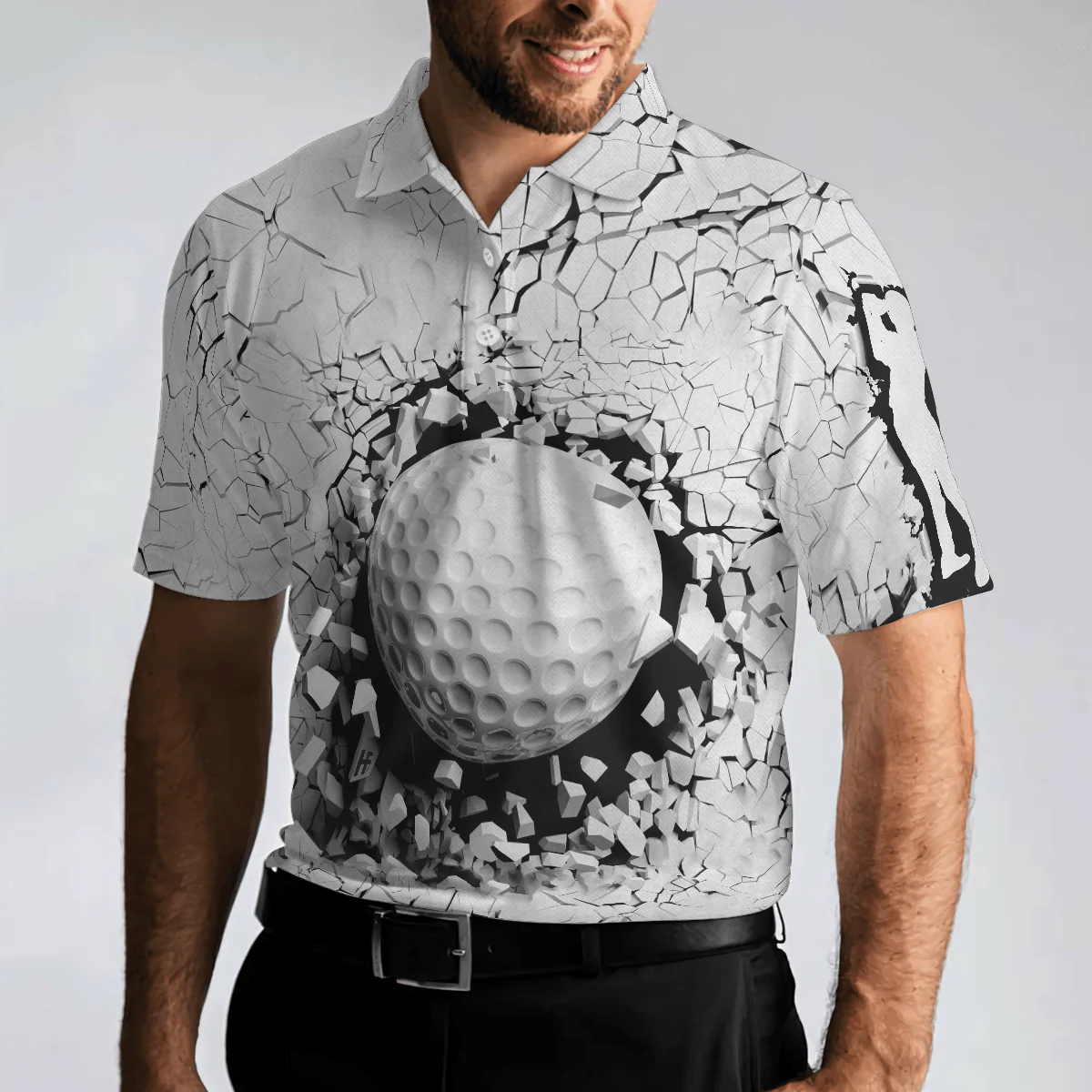 Men Golf Polo Shirt - Elegant And Unique Golf Breaker Golf Polo Shirt, Best Gift For Golfers, Golf Gift For Men - Image 5