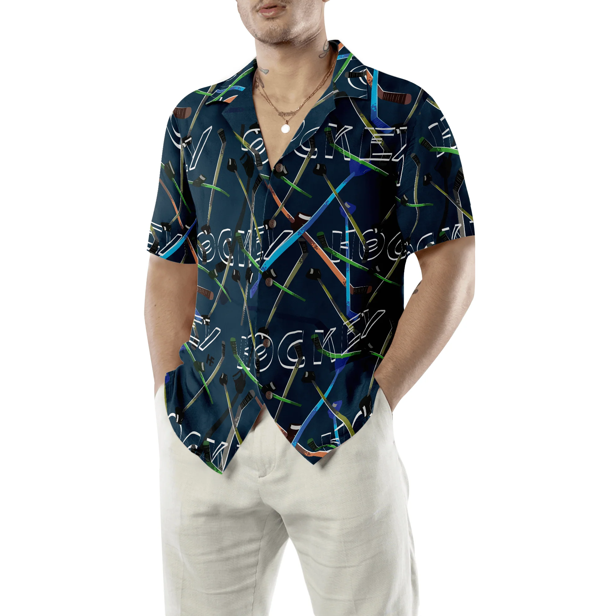Endless Hockey Aloha Hawaiian Shirt For Summer, Colorful Shirt For Men Women, Perfect Gift For Friend, Team, Family, Hockey Lover - Image 5