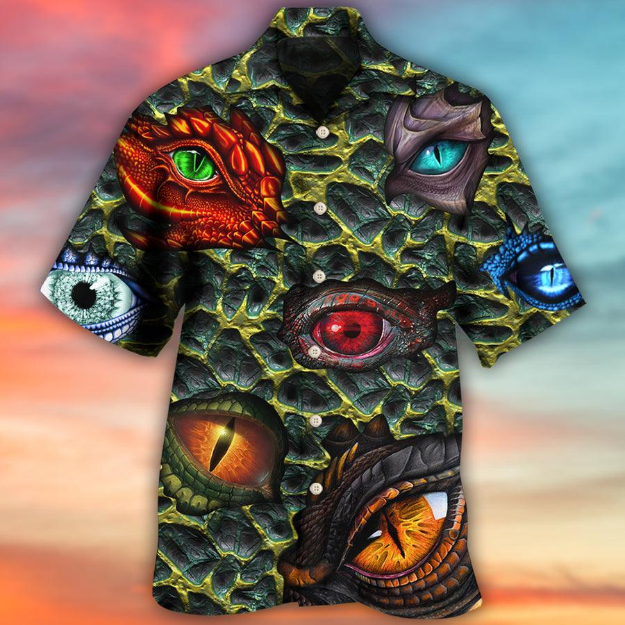 Eye Dragon Hawaiian Shirt For Summer, The Eye Of Dragon Style Hawaiian Shirts Outfit For Men Women, Dragon Lovers