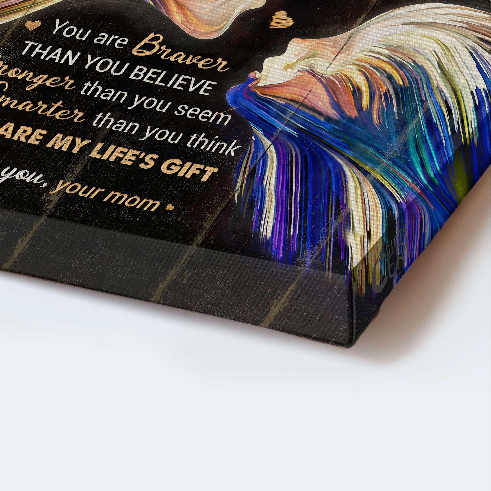 Family Premium Wrapped Portrait Canvas - Mom To Daughter, Mom And Daughter Love - Perfect Gift For Daughter - Image 3