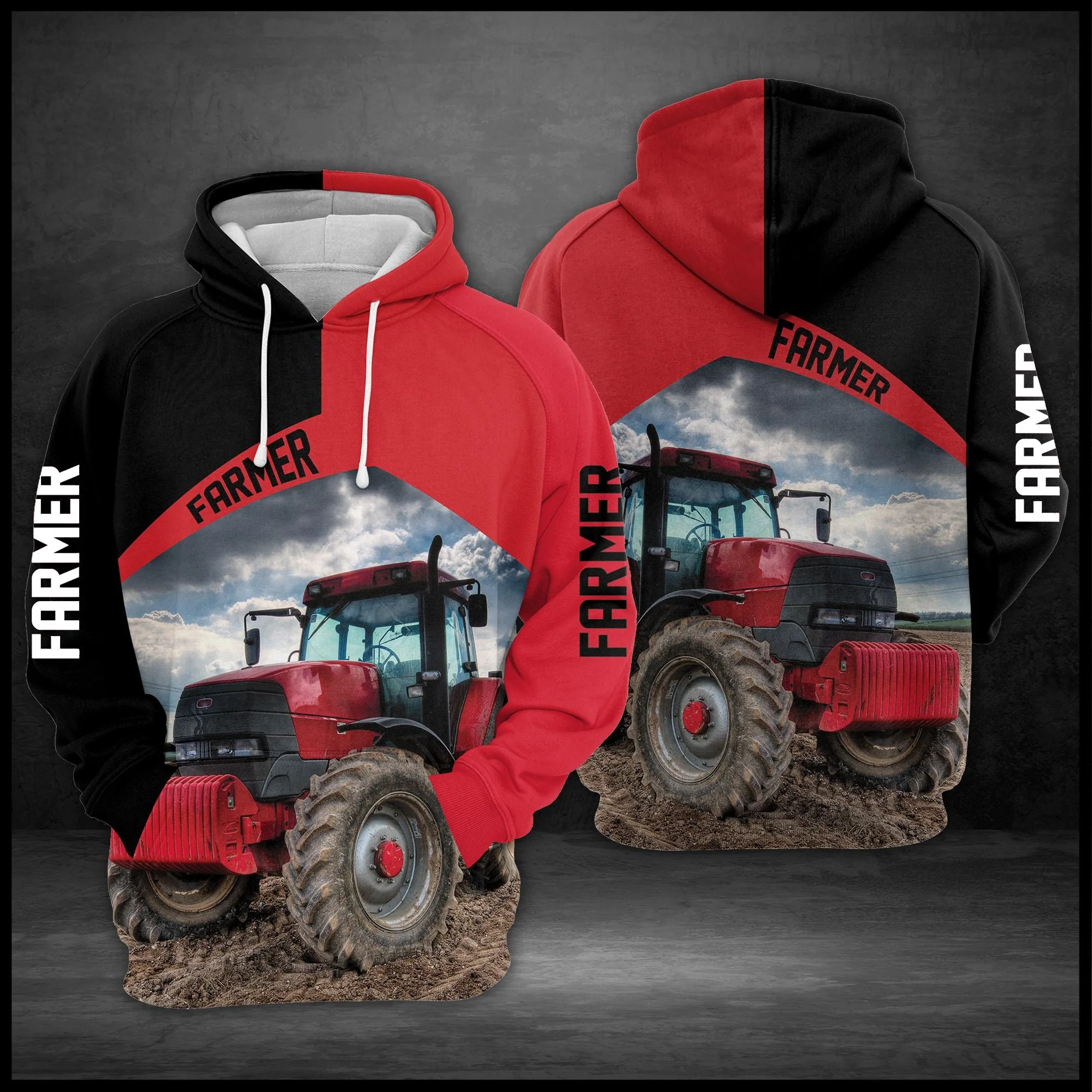 Farmer Agricultural Machinery Pullover Premium Hoodie, Perfect Outfit For Men And Women On Christmas New Year Autumn Winter - Image 4