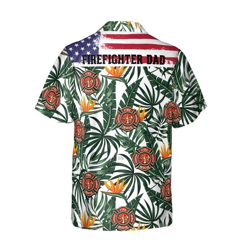 Firefighter Aloha Hawaiian Shirts For Summer, Fire Logo Tropical Hawaiian Shirt For Men Women, Beach Wear Gift For Firefighter, Friend, Family - Image 5