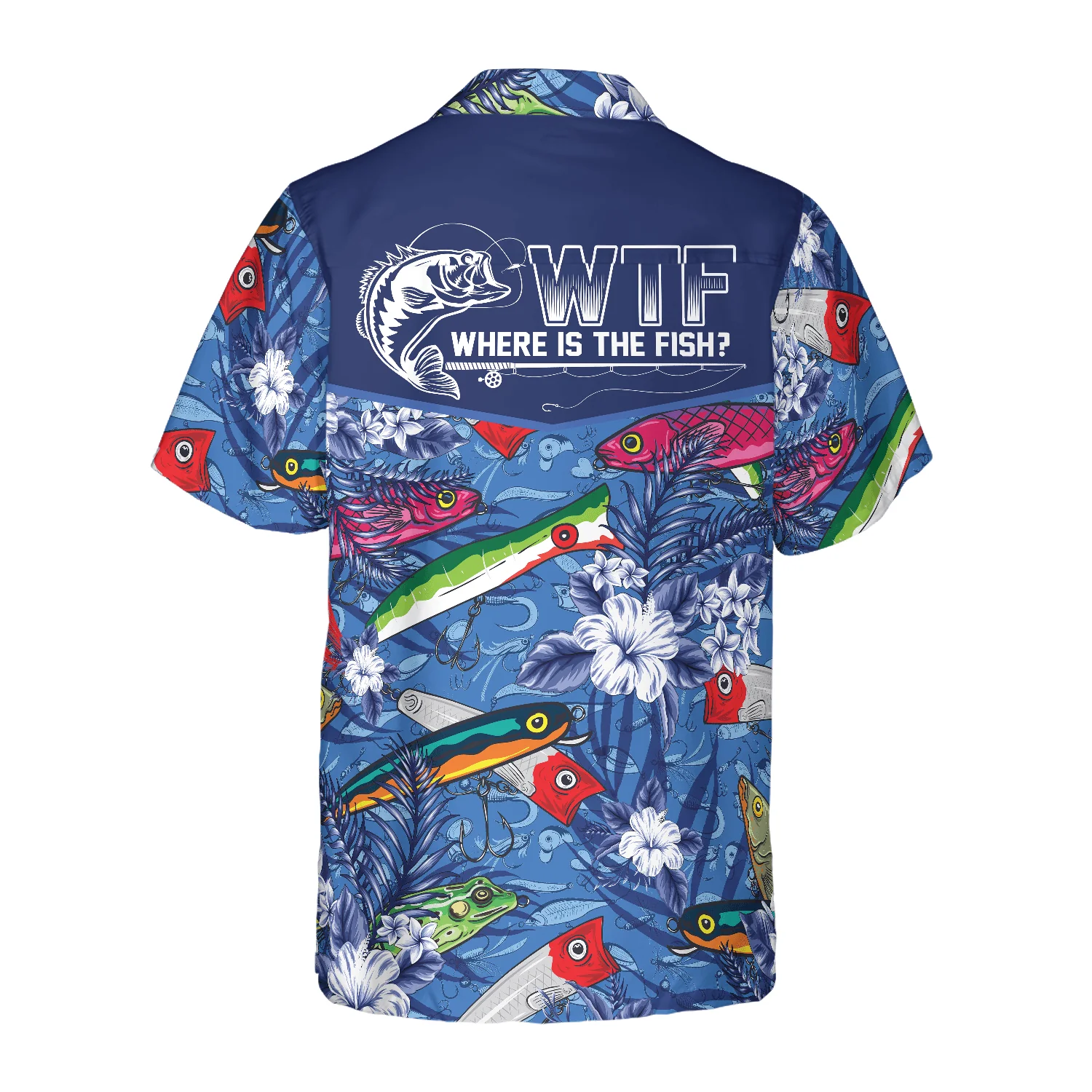 Fishing Hawaiian Shirt, Where The Fish Fishing Hawaiian Shirt, Colorful Summer Aloha Shirt For Men Women, Gift For Friend, Team, Family, Fishing Lovers - Image 2