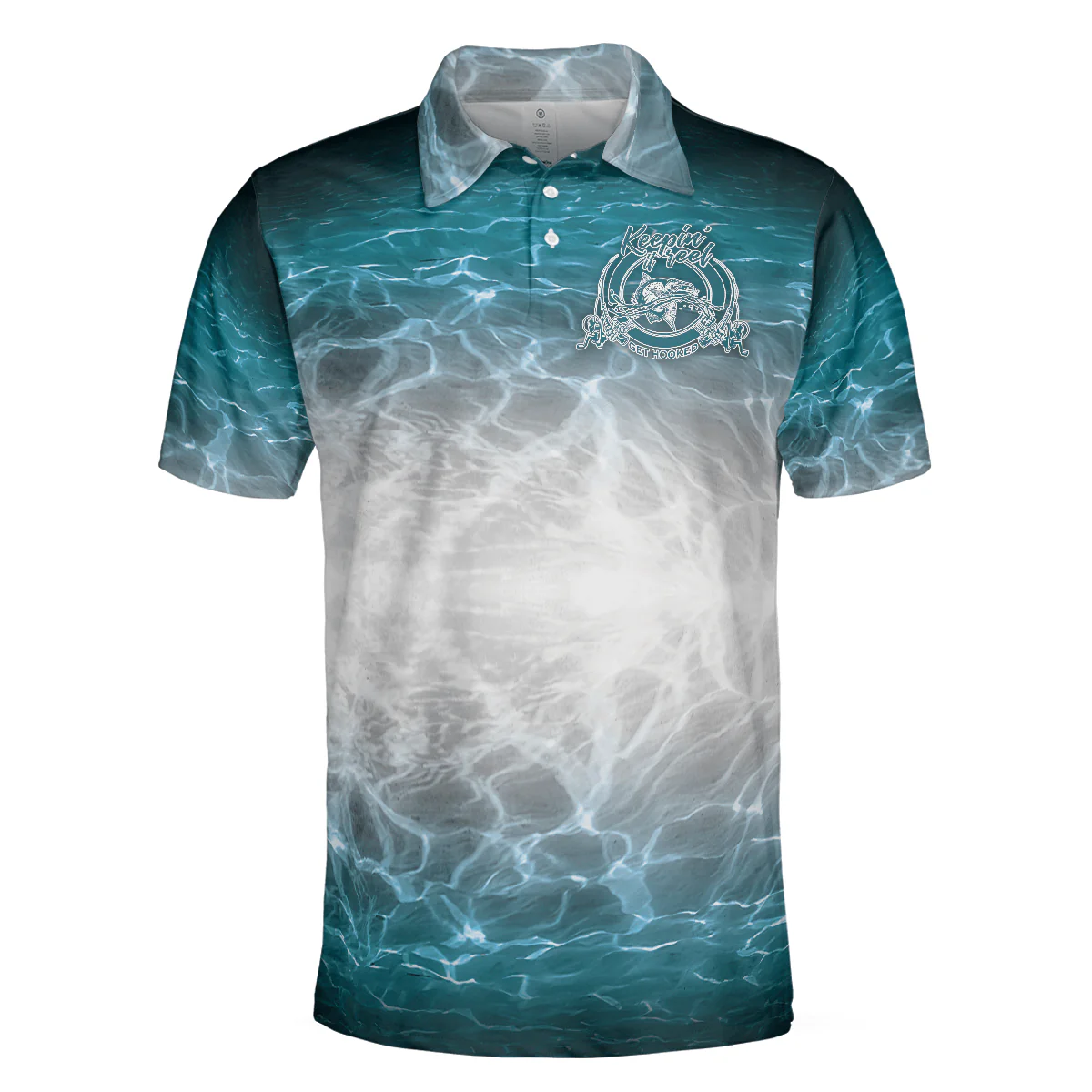 Fishing Men Polo Shirt, Blue Ocean, Fishing Checklist Rod Beer Bait Fish Story Shirt For Men - Best Gift For Fishing Lovers, Fisherman - Image 3