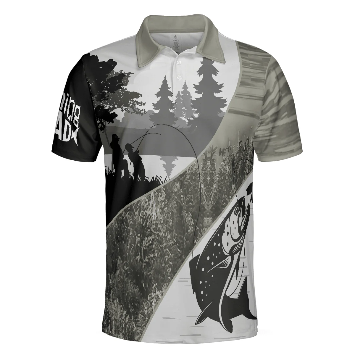 Fishing Men Polo Shirt, Fishing Buddy Calls Me Dad Polo Shirt, Father And Son Fishing Shirt For Men - Image 3