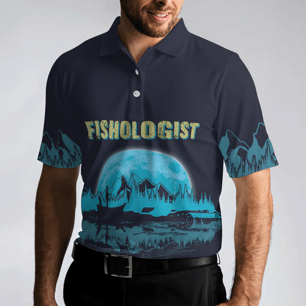 Fishologist Go Fishing Men Polo Shirt, I Just Want To Go Fishing Shirt, Best Fishing Shirt For Men, Gift For Fishing Lovers - Image 5