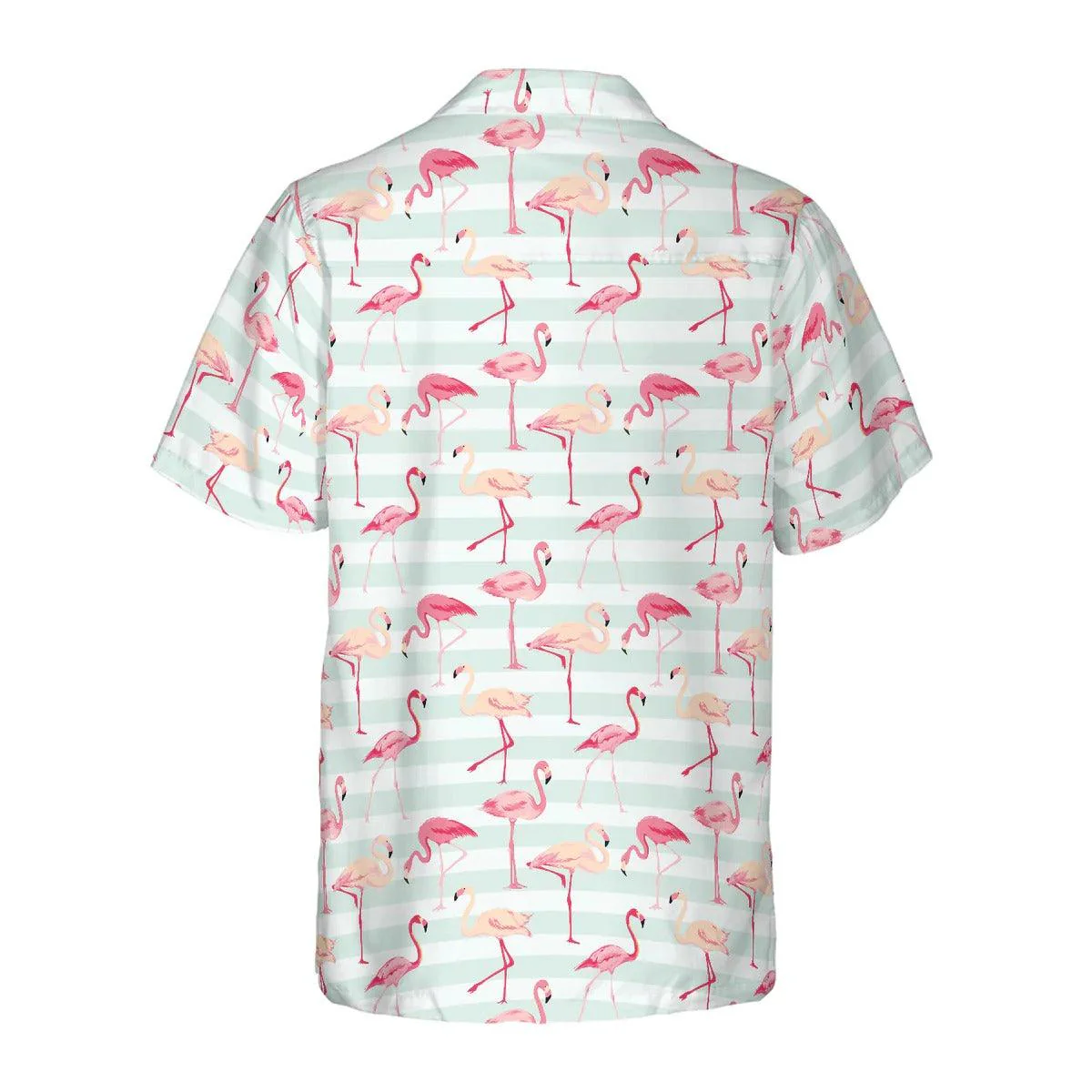 Flamingo Couple Aloha Hawaiian Shirt - Red Flamingo Pattern Hawaiian Shirt - Perfect Gift For Flamingo Lover, Friend, Family - Image 2