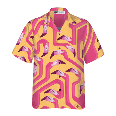 Flamingo Hawaiian Shirt, Funny Flamingo Aloha Shirt For Men - Perfect Gift For Men, Husband, Boyfriend, Friend, Family - Image 3