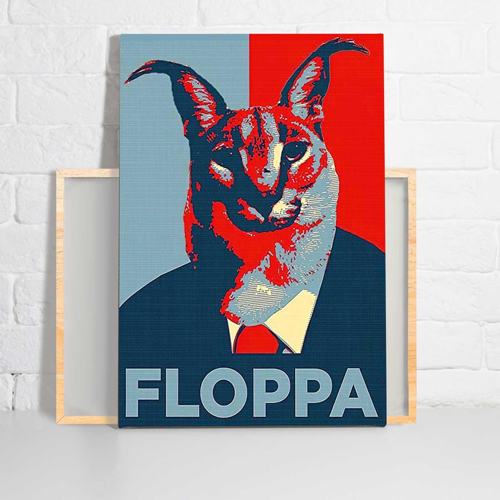 Floppa Cat Portrait Canvas - Big Floppa Cat, Floppa Cat Painting Portrait Canvas - Gift For Cat Lovers, Floppa Lovers, Friends, Family - Image 2