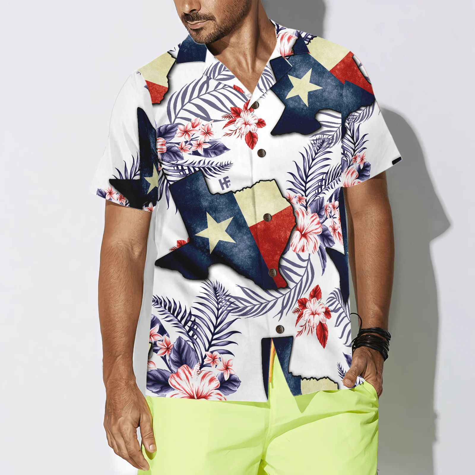 Floral Texas Hawaiian Shirt, Made In A Long Time Ago Texas State, Proud Texas Flag, Summer Aloha Shirt Perfect Gift For Men Women - Image 5