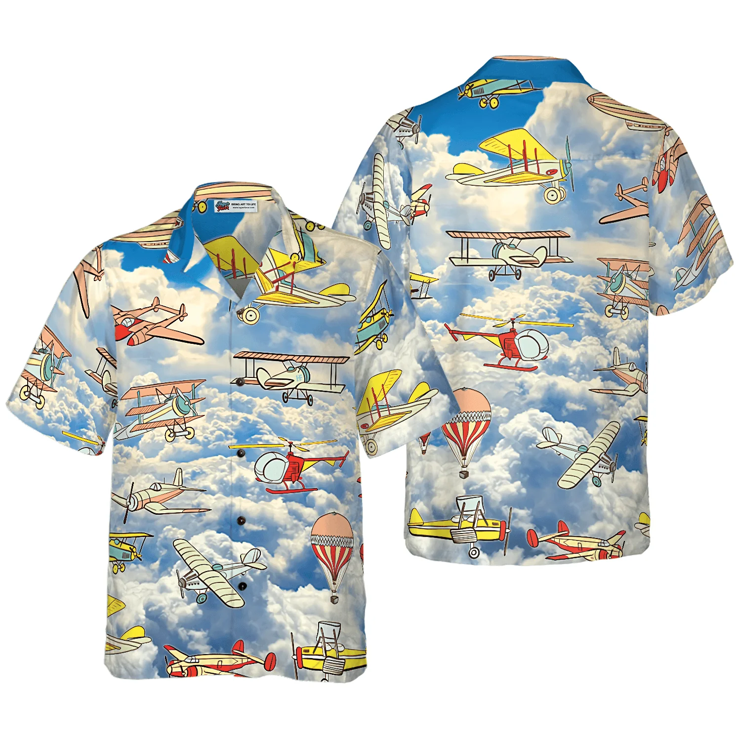 Fly Away Plane Sky Aloha Hawaiian Shirt For Summer, Colorful Shirt For Men Women, Perfect Gift For Friend, Team, Family, Plane Lovers, Fly Lovers