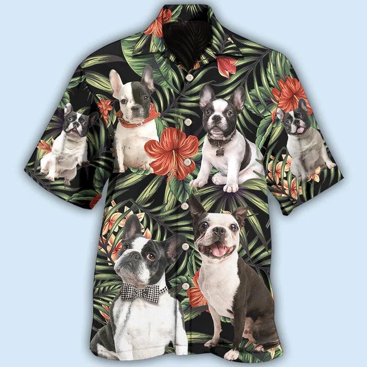 French Bulldog Aloha Hawaii Shirt - Dog Tropical Floral Style Hawaiian Shirt For Summer - Perfect Gift For Dog Lovers, Friend, Family - Image 2