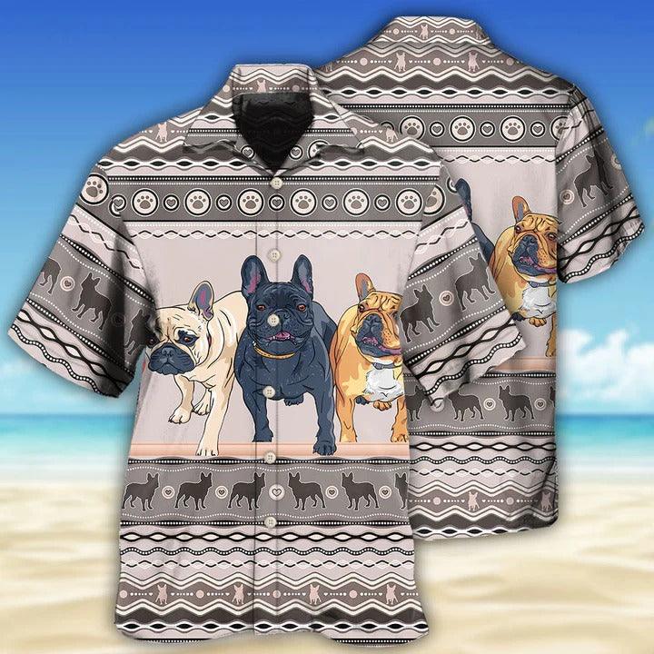 French Bulldog Aloha Hawaii Shirt - French Bulldog Lovely Pattern Hawaiian Shirt For Summer - Perfect Gift For Dog Lovers, Friend, Family