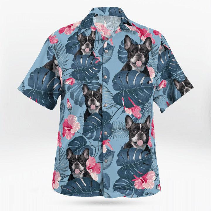 French Bulldog Aloha Hawaiian Shirt, French Bulldog Tropical Floral Pattern Aloha Shirt For Summer - Perfect Gift For Men, Women, Dog Lover, Friend - Image 3