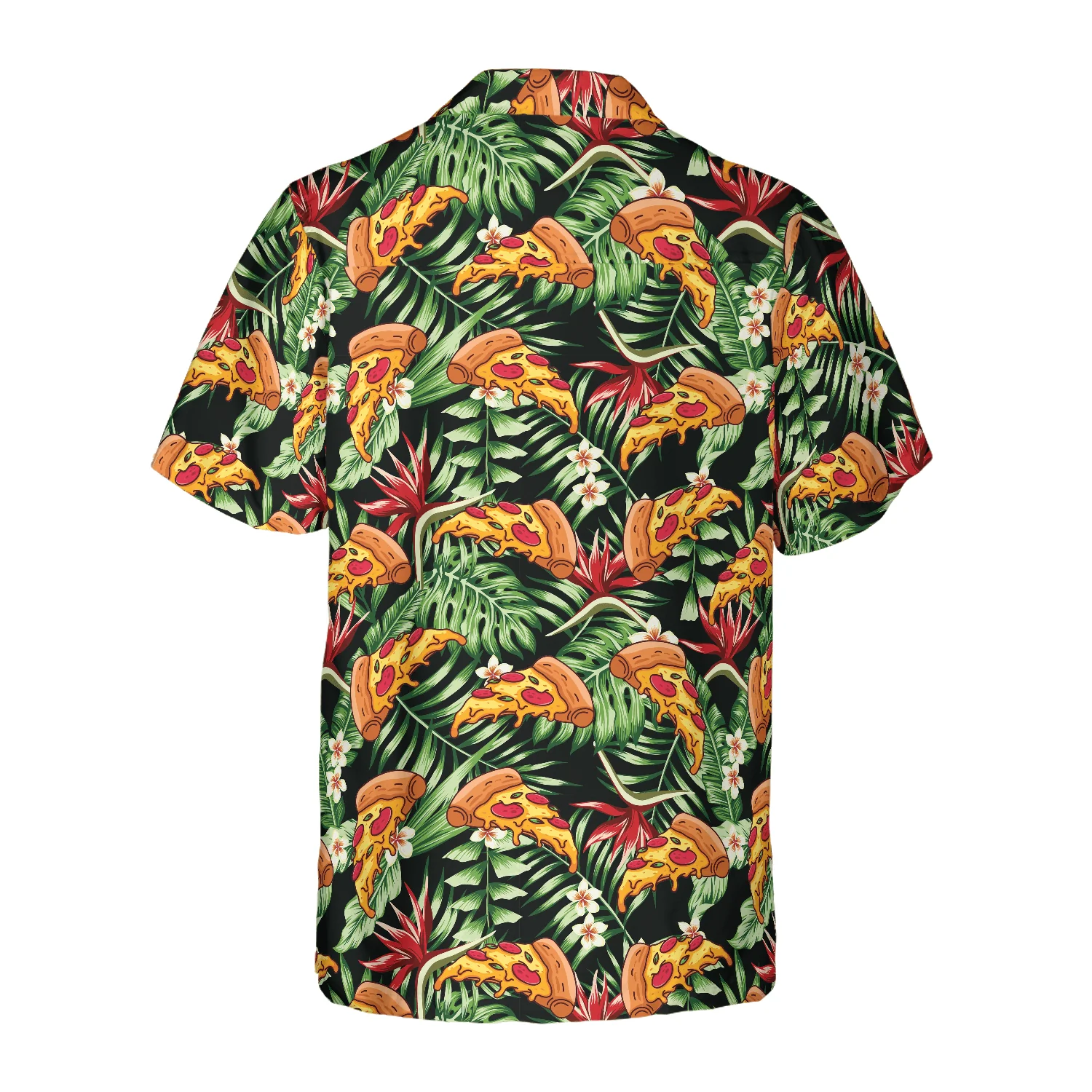 Funky Tropical Pizza Hawaiian Shirt, Colorful Summer Aloha Shirt For Men Women, Perfect Gift For Friend, Team, Pizza Lovers - Image 2