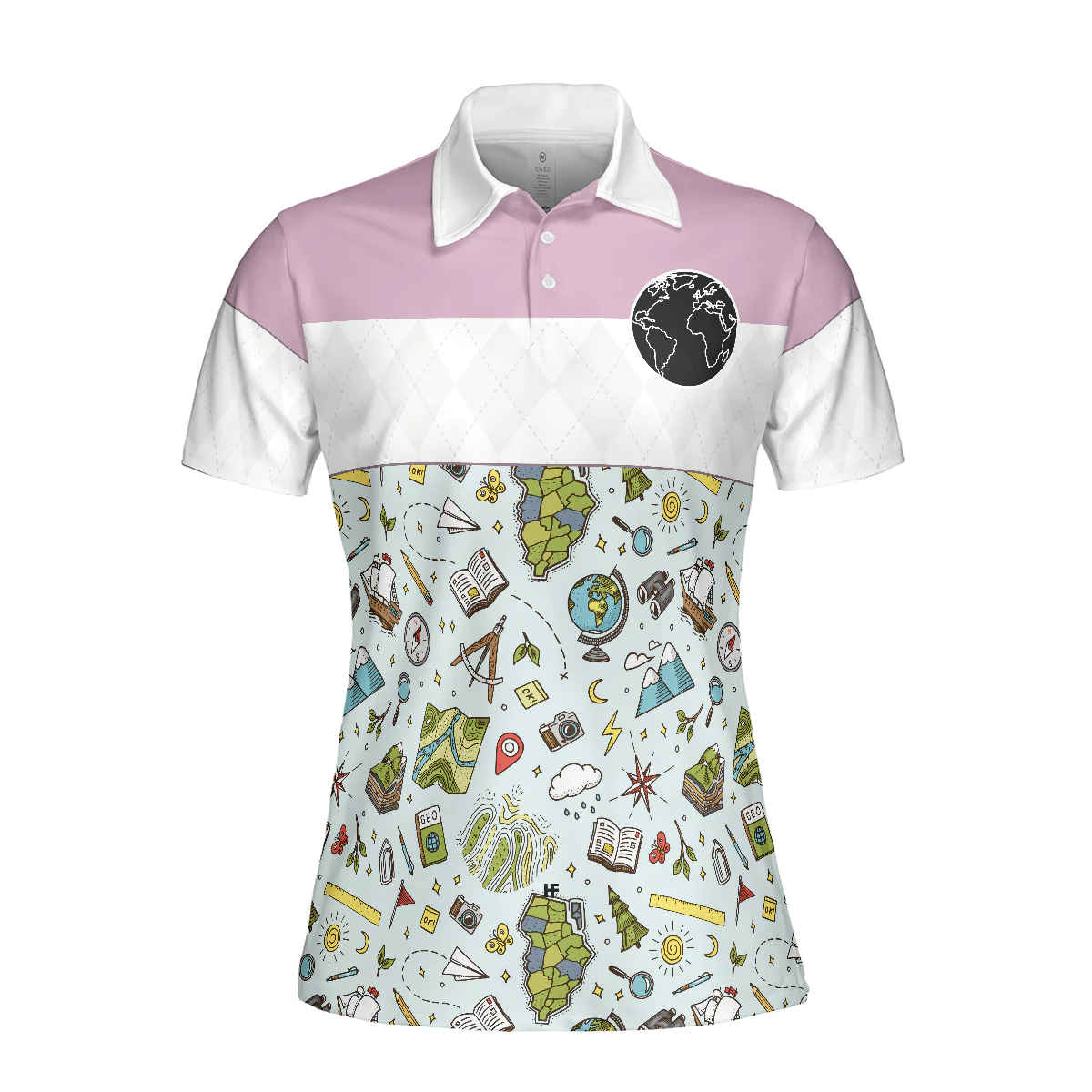 Geography Teacher Women Polo Shirt, Geography Teacher Like A Normal Teacher But Cooler Women Polo Shirts, Best Gift For Teacher's Day, Ladies - Image 4