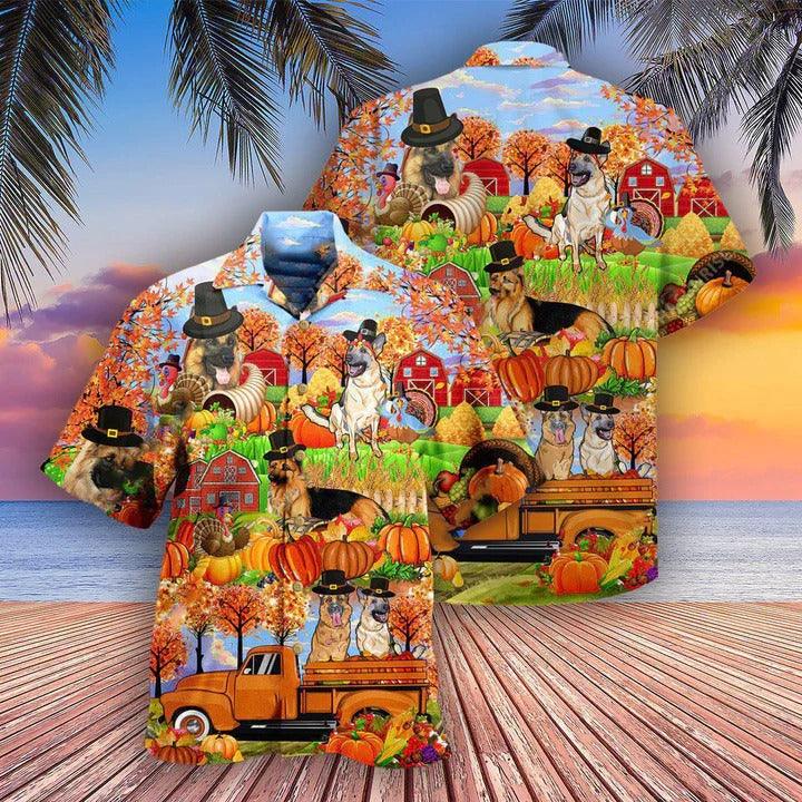 German Shepherd Aloha Hawaii Shirt - Dogs Love Autumn Hawaiian Shirt For Summer - Perfect Gift For Dog Lovers, Friend, Family