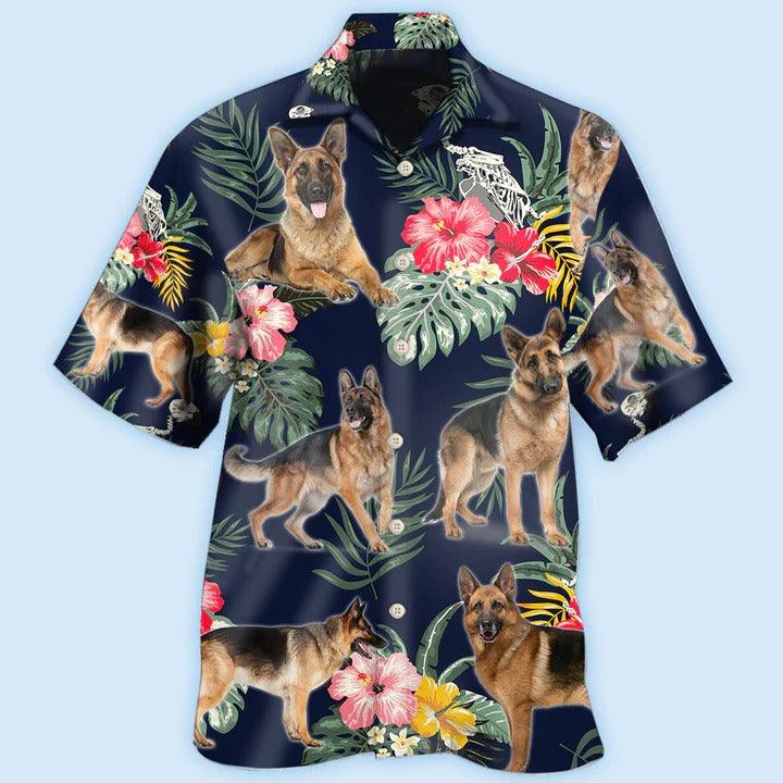 German Shepherd Aloha Hawaii Shirt - Tropical Floral Lover Hawaiian Shirt For Summer - Perfect Gift For Dog Lovers, Friend, Family - Image 2