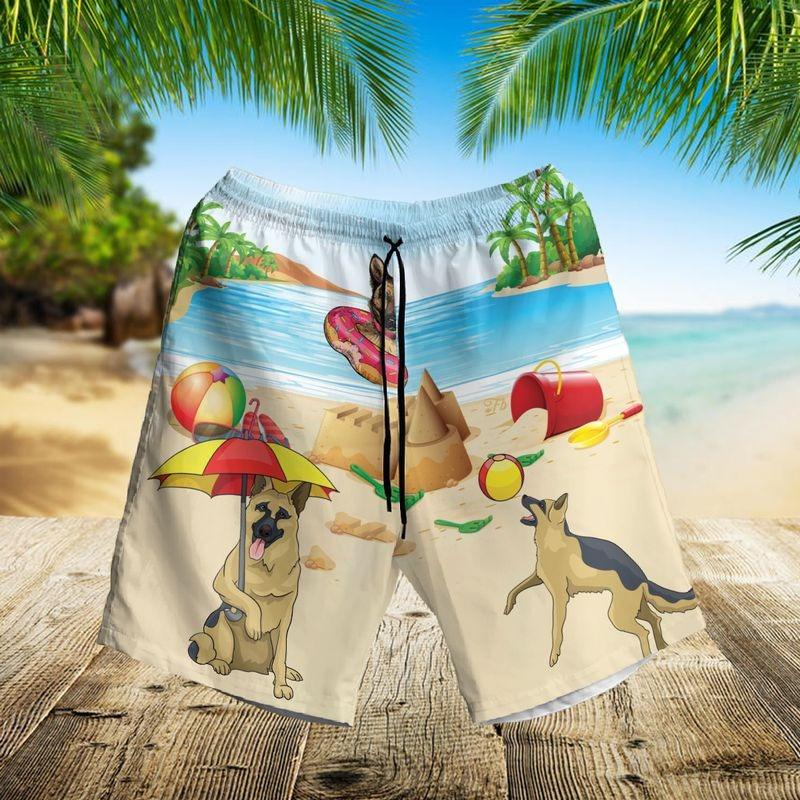 German Shepherd Aloha Hawaiian Shirt - Summer Vibes German Shepherd Beach Hawaiian Shirt For Men & Women, German Shepherd Lover - Image 2