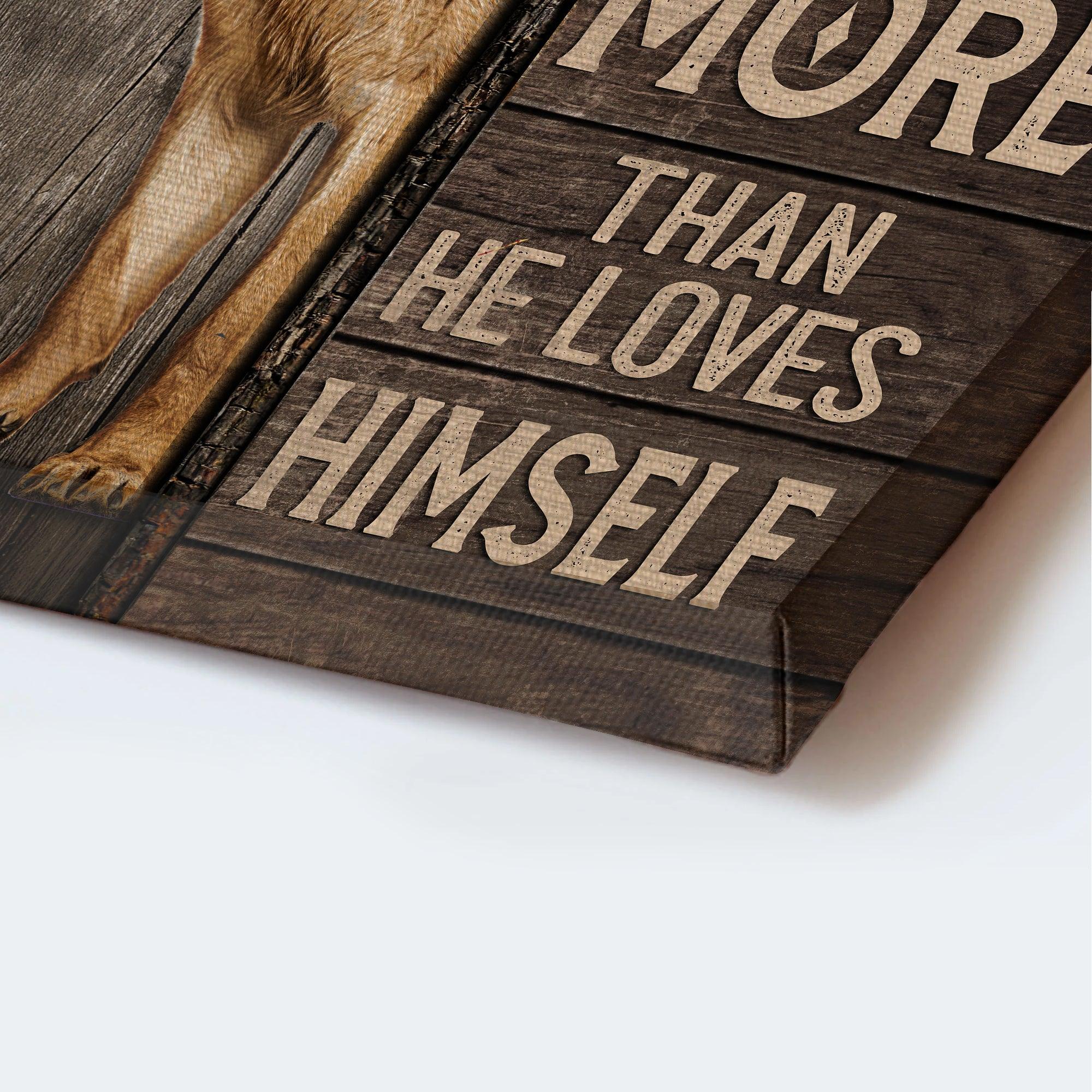 German Shepherd Portrait Canvas - German Shepherd Drawing, A Dog Loves You More Than He Loves Himself - Gift For German Shepherd Lovers, Dog Lovers - Image 3