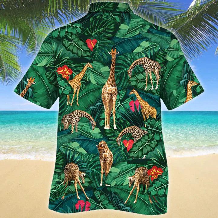 Giraffe Hawaiian Shirt - Giraffe Lovers Gift Hawaiian Shirt - Perfect Gift For Friend, Family - Image 2