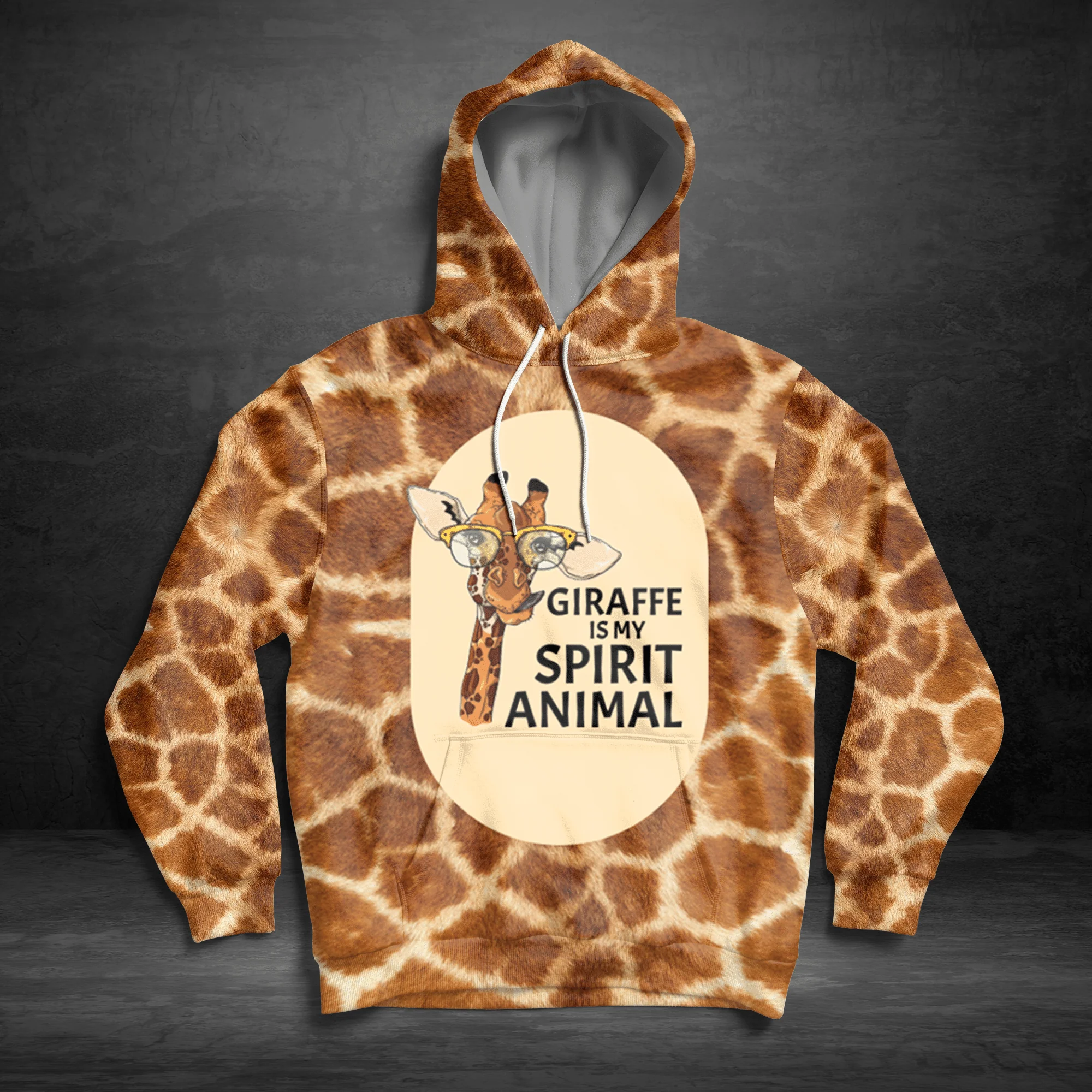 Giraffe Pullover Premium Hoodie Giraffe Is My Spirit Animal, Perfect Outfit For Men And Women On Christmas New Year Autumn Winter - Image 3