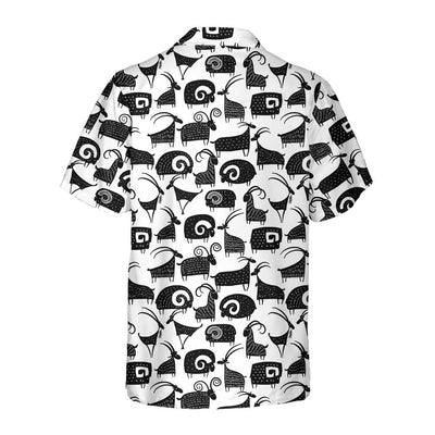 Goat Hawaiian Shirt, Goat And Ram Seamless Pattern Aloha Shirt For Men - Perfect Gift For Men, Husband, Boyfriend, Friend, Family - Image 3