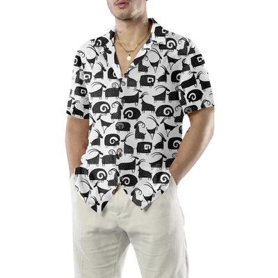 Goat Hawaiian Shirt, Goat And Ram Seamless Pattern Aloha Shirt For Men - Perfect Gift For Men, Husband, Boyfriend, Friend, Family - Image 5