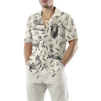 Goat Hawaiian Shirt, Vintage Goat Aloha Shirt For Men - Perfect Gift For Farm Lovers, Men, Husband, Boyfriend, Friend, Family - Image 5