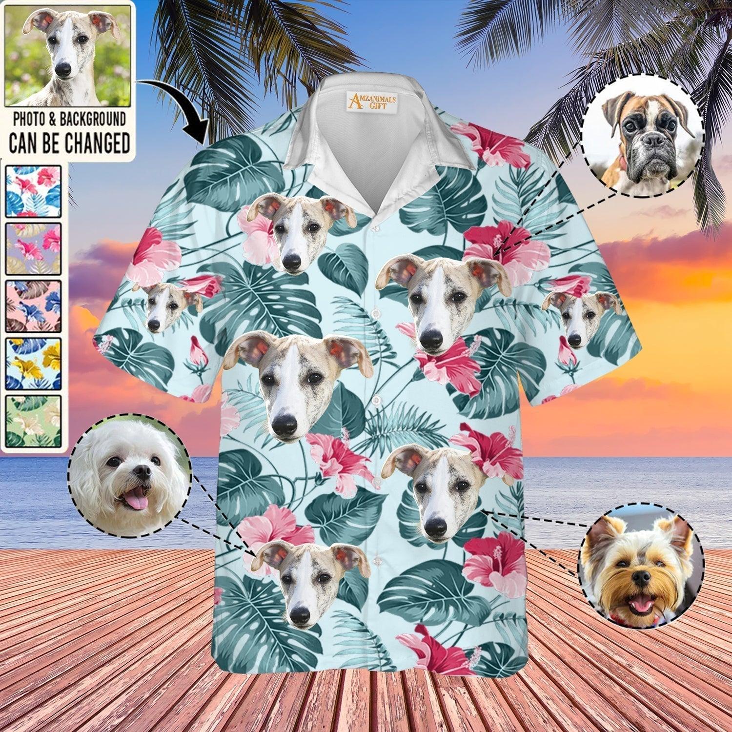 Goldendoodle Face Custom Aloha Hawaii Shirt - Dog Custom Photo With Tropical Pattern Personalized Hawaiian Shirt - Perfect Gift For Dog Lovers, Friend, Family - Image 3