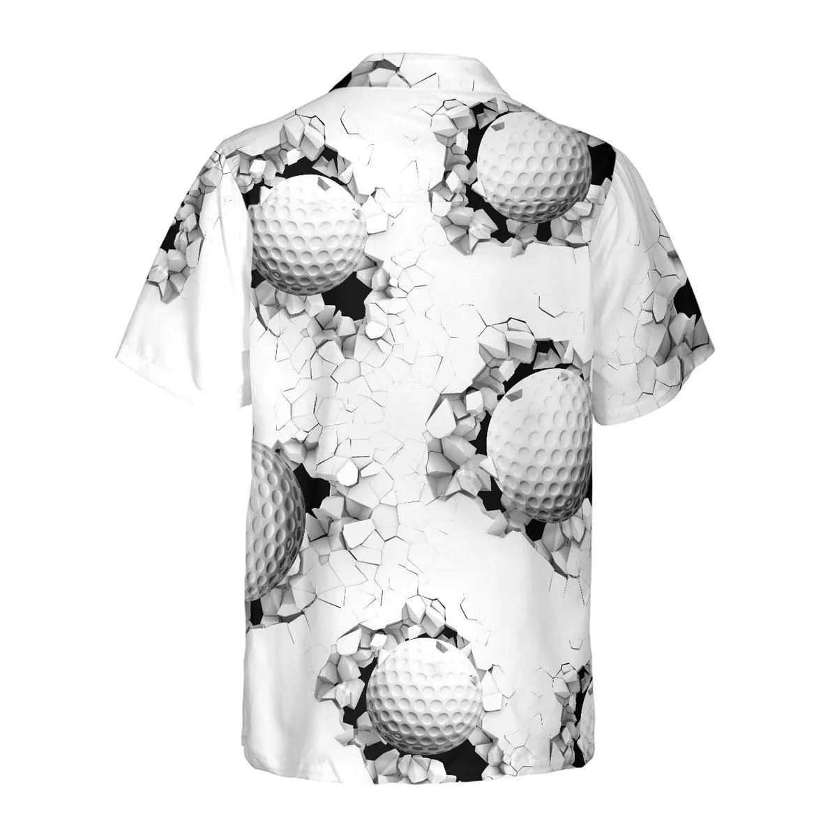 Golf Aloha Hawaiian Shirt, Golf Ball Breaking Through Wall Hawaiian Shirt, Golf Aloha Shirt For Summer - Perfect Gift For Men, Women, Golf Lover - Image 2